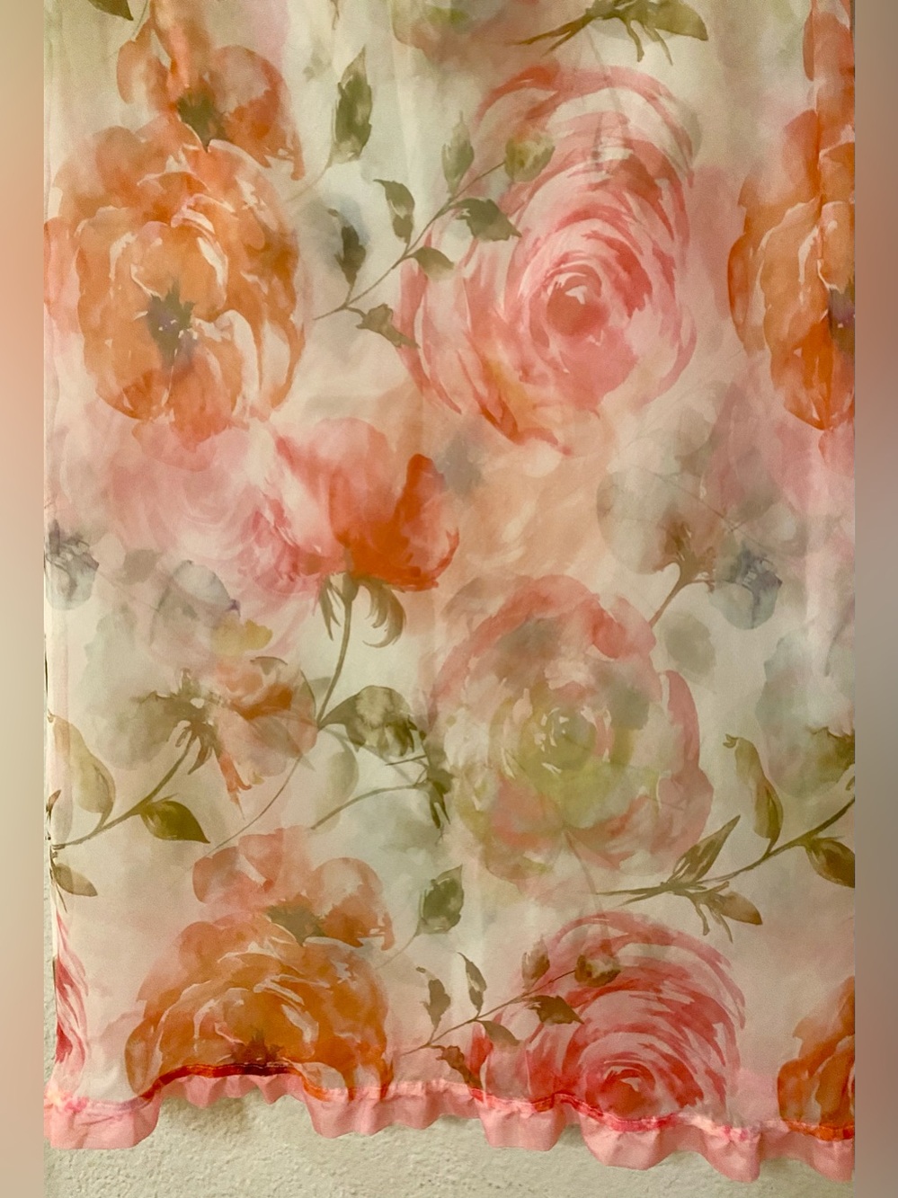 Fashion Nova Afternoon Tea Sheer Floral Midi Skirt - Size XL - NWT! - Picture 2 of 3